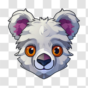 Koala - Adorable Bear Face Illustration Transparent PNG