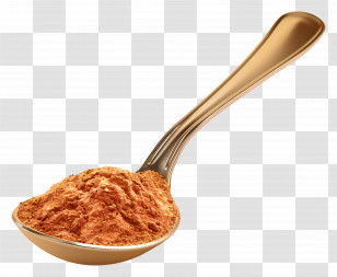 Masala Powder - Brown Cinnamon Powder In Spoon Transparent PNG