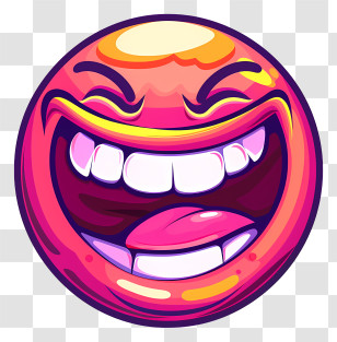 Lets Laugh Day - Colorful Laughing Emoji Transparent PNG