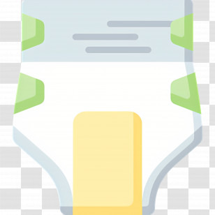 Diaper - Baby Diaper With Green Accents Transparent PNG
