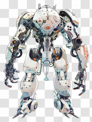 Robot Mech - Futuristic Robot Concept Illustration Transparent PNG