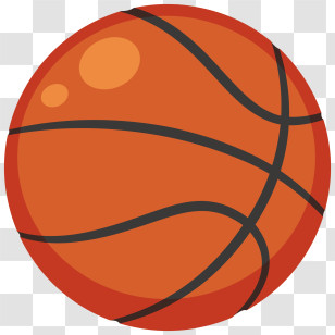 Basketball - Brown Basketball With Detailed Design Transparent PNG