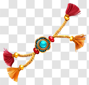 Rakhi - Colorful Rakhi Bracelet For Festival Transparent PNG