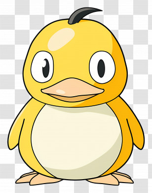 Cartoon Duck - Yellow Cartoon Bird Illustration Transparent PNG