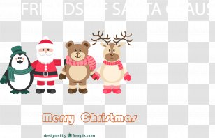 Santa Claus Reindeer Christmas Ornament - Frame - Cute Role Transparent PNG
