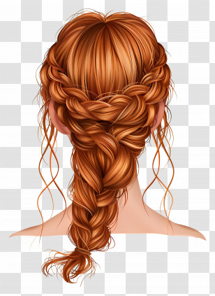 Hair Style - Intricate Braided Hairstyle Transparent PNG