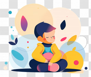 Infant - Child Meditating Transparent PNG