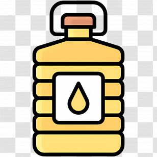 Cooking Oil - Illustration Of Cooking Oil Bottle Transparent PNG
