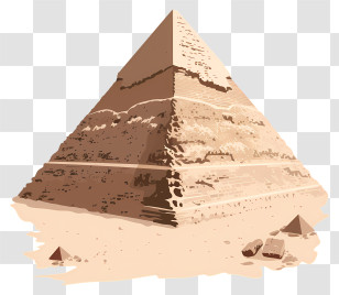 Egypt Pyramid - Illustrative Representation Of The Great Pyramid Transparent PNG