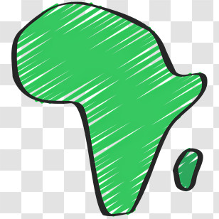 Africa Map - Simple Green Africa Map Transparent PNG