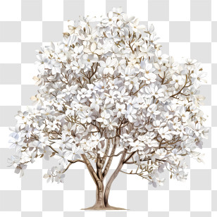 Dogwood Tree - White Flowering Tree In Bloom Transparent PNG