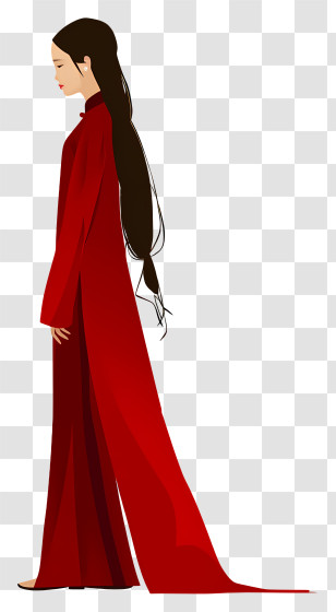 Fashion Girl - Woman In Red Dress Transparent PNG
