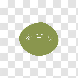Icon - Green Face With Cheeks Transparent PNG