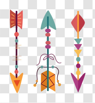 Arrow - Colorful Decorative Arrows Transparent PNG