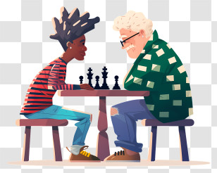Playing Chess - Chess Game Between Players Transparent PNG