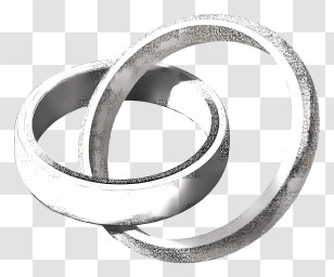 Wedding Ring - Silver Wedding Rings Transparent PNG