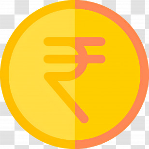 Indian Rupees - Rupee Coin Symbol For Indian Currency Transparent PNG