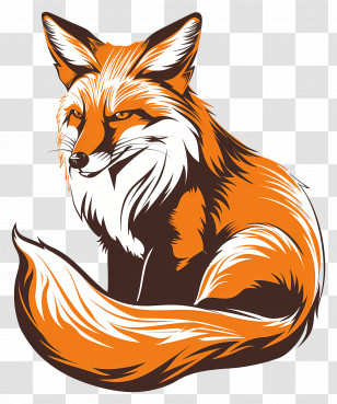 Fox - Red Fox Illustration Transparent PNG