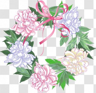 Wreath Watercolor Painting Flower Clip Art - Rose Order - Blue Transparent PNG