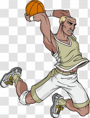 Basketball Court Cartoon Clip Art - Hand - Player Vector Transparent PNG