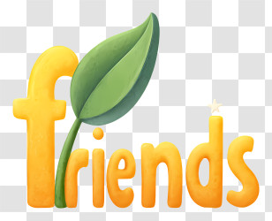 Friends Logo - Friends Logo With Leaf Transparent PNG