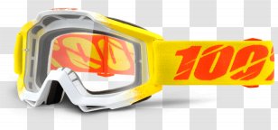 100% Accuri Goggles Motorcycle Lens Anti-fog - Thin - 100 Off Transparent PNG
