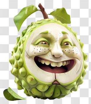 3d Cartoon Fruit - Smiling Fruit With Cartoon Face Transparent PNG