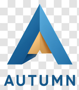Autumn Logo - Blue 3D A Logo For Autumn Transparent PNG
