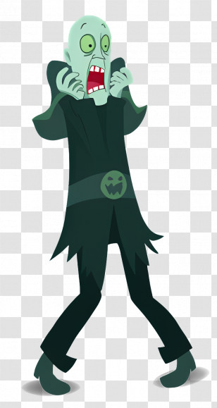 Cartoon Character - Scared Cartoon Character Illustration Transparent PNG