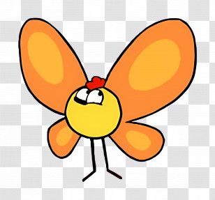 Peep And The Big Wide World - Cartoon Butterfly Bird Transparent PNG