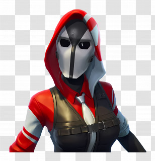 Fortnite - Masked Character In Red Hood Transparent PNG