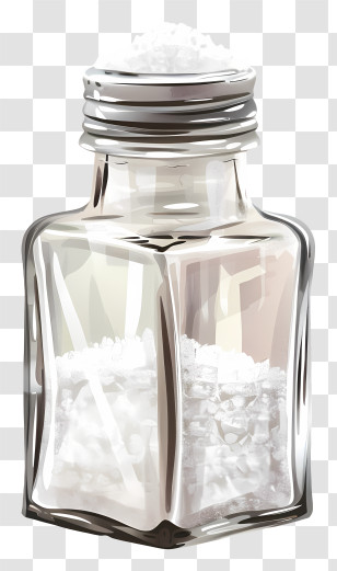 Salt Shaker - Transparent Glass Salt Shaker Transparent PNG