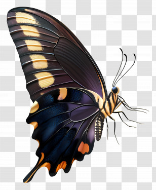 Butterfly Flying - Colorful Butterfly Illustration Transparent PNG
