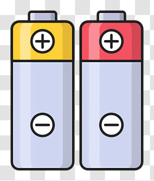 Battery Logo - Colorful Batteries For Power And Energy Transparent PNG