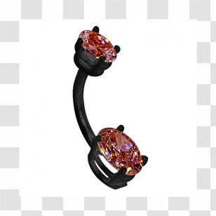 Earring Navel Piercing Body Jewellery Gold Transparent PNG