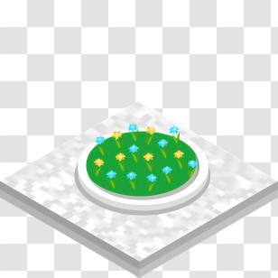 Icon - Circular Garden Flower Bed Design Transparent PNG