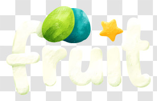 Fruit Logo - Soft Watercolor 'fruit' Logo Transparent PNG