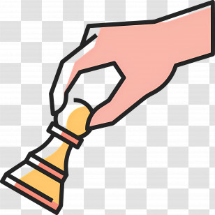 Chess - Hand Holding Chess Piece Transparent PNG