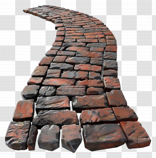 Pathway - Curved Stone Pathway Transparent PNG