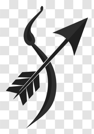 Arrow - Arrow And Bow Symbol Transparent PNG