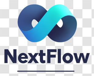 Nextflow Logo - NextFlow Blue Infinity Logo Transparent PNG