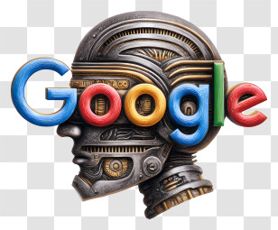 Google Logo - Robotic Google Logo Transparent PNG