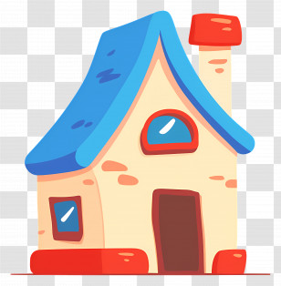 Cute House - Small Cute Cartoon House Transparent PNG