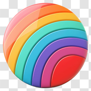 Find A Rainbow Day - Colorful Rainbow Circle Transparent PNG