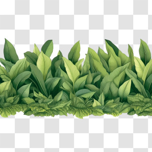 Leaf Border
 - Decorative Green Foliage Border Transparent PNG