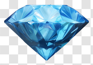 Diamond - Blue Sparkling Diamond Gemstone Transparent PNG