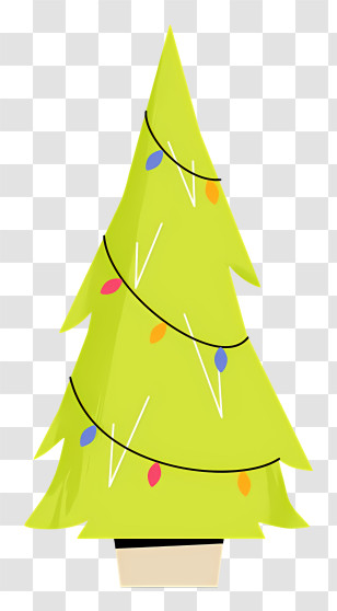 Small Christmas Tree - Cartoon Christmas Tree Illustration Transparent PNG