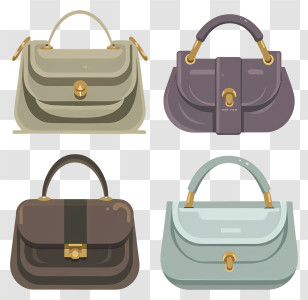 Handbags - Elegant Handbag Collection For Fashion Enthusiasts Transparent PNG