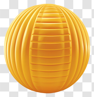 Massage Ball - Yellow Paper Lantern Transparent PNG