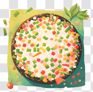 Gopalkala - Colorful Rice Dish With Vegetables Transparent PNG